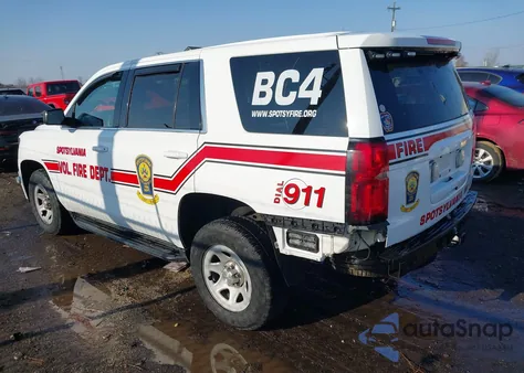 2015 Chevrolet Tahoe Commercial Fleet из США, поврежденный, VIN 1GNSK3EC2FR574621